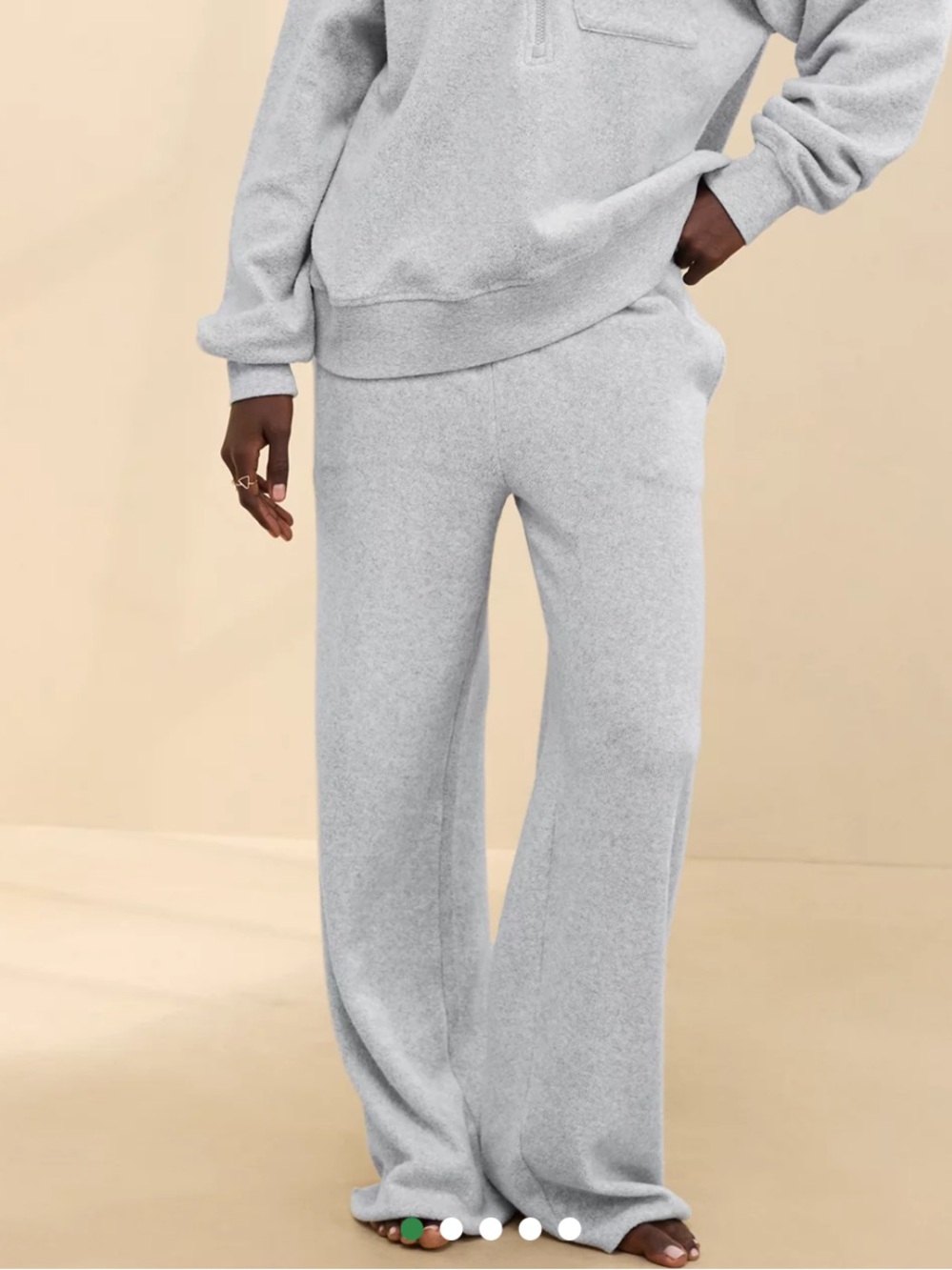 Aerie cloud fleece Sherpa pants in heather grey size M also selling matching top